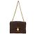 Versace Schultertasche aus braunem Lammleder