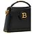 Balmain Borsa in pelle di vitello nera - vista 3