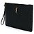 Autre Marque Clutch matelassé monogram dorata - vista 11