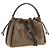 Brunello Cucinelli Borsa in pelle di vitello marrone - vista 2