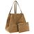 Brunello Cucinelli Borsa a tracolla in vitello marrone - vista 3