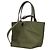 Borsa a mano Tory Burch in nylon verde con tracolla regolabile - vista 2