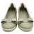 Salvatore Ferragamo Bara Bow gesteppte Leder-Flats Ivory - Ansicht 12