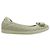 Salvatore Ferragamo Bara Bow gesteppte Leder-Flats Ivory - Ansicht 14