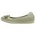 Salvatore Ferragamo Bara Bow gesteppte Leder-Flats Ivory - Ansicht 15