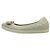 Salvatore Ferragamo Bara Bow gesteppte Leder-Flats Ivory - Ansicht 7