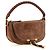 Chloé Borsa a tracolla in vitello marrone - vista 3