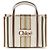 Chloé Borsa a tracolla in cotone beige