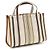 Chloé Borsa a tracolla in cotone beige - vista 3