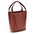 Chloé Bolso de hombro Bos Taurus en piel de becerro roja - vista 3
