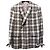 Thom Browne Chaqueta blazer cruzada de lana a cuadros