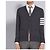 Thom Browne Klassischer Wollcardigan mit Diagonalstreifen - Ansicht 7