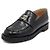 Chanel Mocassini da donna in pelle nera con logo CC dorato - vista 2