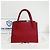 Prada Borsa Tote e borsa a tracolla monocromatica in Saffiano rossa - vista 5