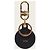 Dior Black Gold Grained Leather Oblique Keyring - view 4
