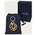 Dior Black Gold Grained Leather Oblique Keyring - view 5