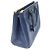 Prada Borsa Tote Grande Blue Saffiano Lux con Doppia Zip - vista 3