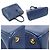 Prada Borsa Tote Grande Blue Saffiano Lux con Doppia Zip - vista 5