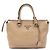 Prada Beige Vitello Phoenix Lettering Tote Bag