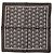 Dolce & Gabbana Foulard quadrato in seta da uomo con teschio marrone - vista 2