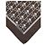 Dolce & Gabbana Foulard quadrato in seta da uomo con teschio marrone - vista 3