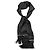 Dolce & Gabbana Foulard a pois bianco e nero con frange - vista 3