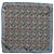 Dolce & Gabbana Foulard quadrato in seta Chilis grigio da uomo - vista 4