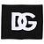 Dolce & Gabbana Sciarpa scaldacollo in maglia con stampa logo bianco e nero