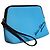 Dolce & Gabbana Clutch Pouch blu con stampa logo DG e cerniera - vista 2