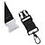 Dolce & Gabbana Black Stretch Polyester Rubberised DG Logo Keychain - view 4