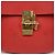 Chloé Bolso de hombro Drew Chain pequeño rojo - vista 3