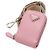 Prada Mini Tote e Borsa a Tracolla in Rosa con Logo - vista 7