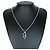 Collana Dior con pendente CD marrone metallo - vista 4