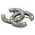 Chanel Spilla Crystal Star CC Logo Season - vista 2