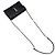 Autre Marque Borsa a tracolla Monogram Envelope Cassandra WOC Black Gold Chain - vista 6