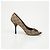 Escarpins à bout ouvert Gucci Marron en toile - vue 10