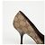 Escarpins à bout ouvert Gucci Marron en toile - vue 11