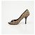 Escarpins à bout ouvert Gucci Marron en toile - vue 13
