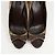 Escarpins à bout ouvert Gucci Marron en toile - vue 6