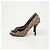 Escarpins à bout ouvert Gucci Marron en toile - vue 8