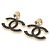 Chanel Boucles d'oreilles pendantes à clip en métal Season