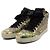 Gucci Sneakers alte GG Canvas Green Bloom - vista 3