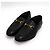 Gucci Mocassins à mors pour hommes en cuir noir - vue 3