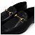 Gucci Mocassins à mors pour hommes en cuir noir - vue 5