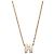 Hermès Mini Pop Women's Necklace Yellow Gold Blanc