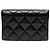 Chanel Tarjetero de piel caviar negra - vista 3
