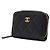 Chanel Klassischer Black Caviar Kartenhalter mit goldenem CC-Reißverschluss - vista 3
