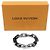 Louis Vuitton Bracciale a catena Monogram Silver Black Misura - vista 2