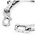 Louis Vuitton Bracciale a catena Monogram Silver Black Misura - vista 6