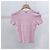 Chanel Kaschmir-Strick mit kurzen Ärmeln für Damen, Rosa - Ansicht 4